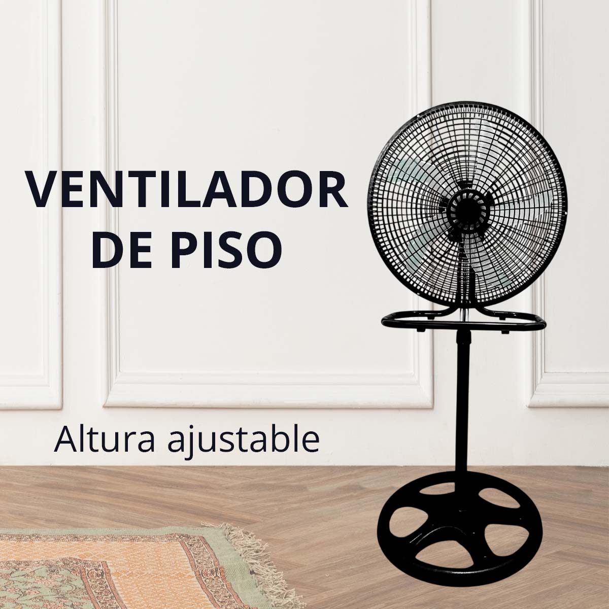 Foto 8 pulgar | Ventilador de Pie 18 Pugadas 3 Velocidades Multiusos