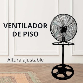 Foto 7 | Ventilador de Pie 18 Pugadas 3 Velocidades Multiusos
