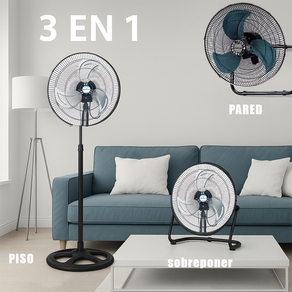 Foto 4 pulgar | Cityluz Ventilador 3 En 1 De 18'' Con 3 Velocidades Y Aspas De Aluminio 40w