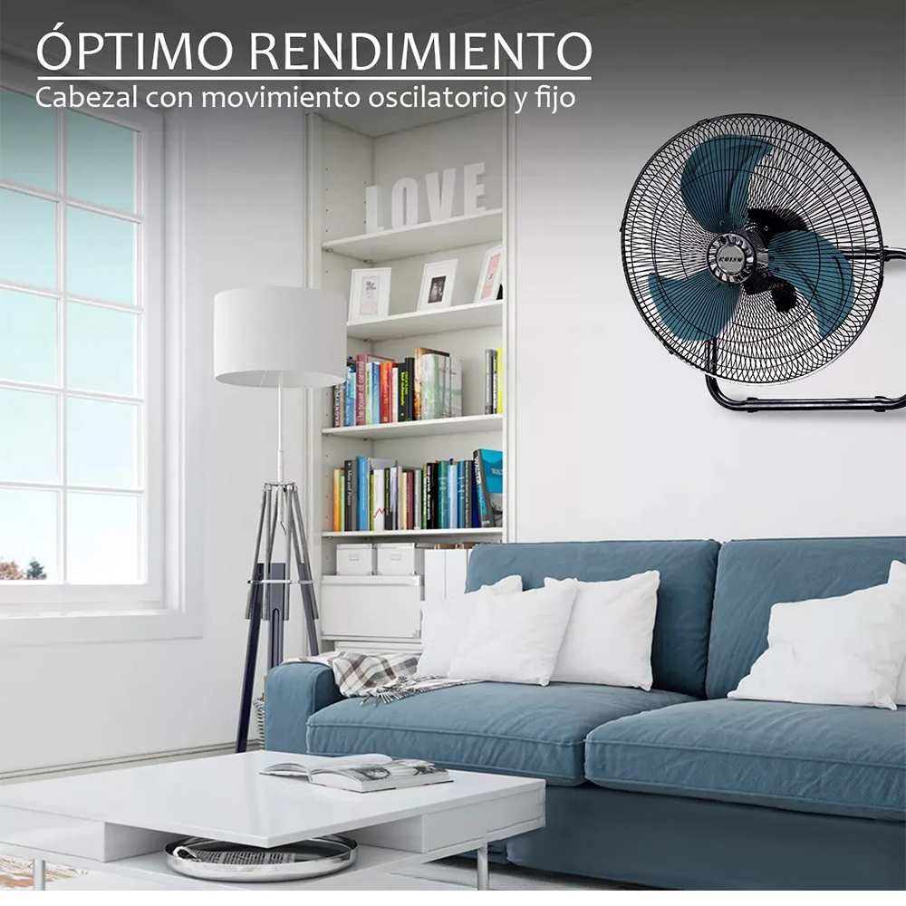 Foto 5 pulgar | Cityluz Ventilador 3 En 1 De 18'' Con 3 Velocidades Y Aspas De Aluminio 40w