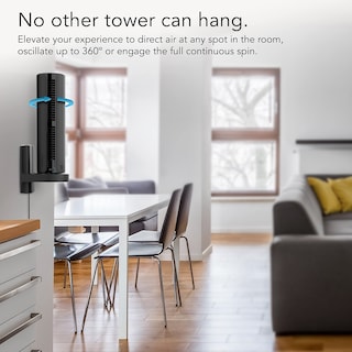 Foto 3 | Ventilador De Torre Vornado Atom 2w Ae Oscilante Con Soporte De Pared Negro - Venta Internacional.