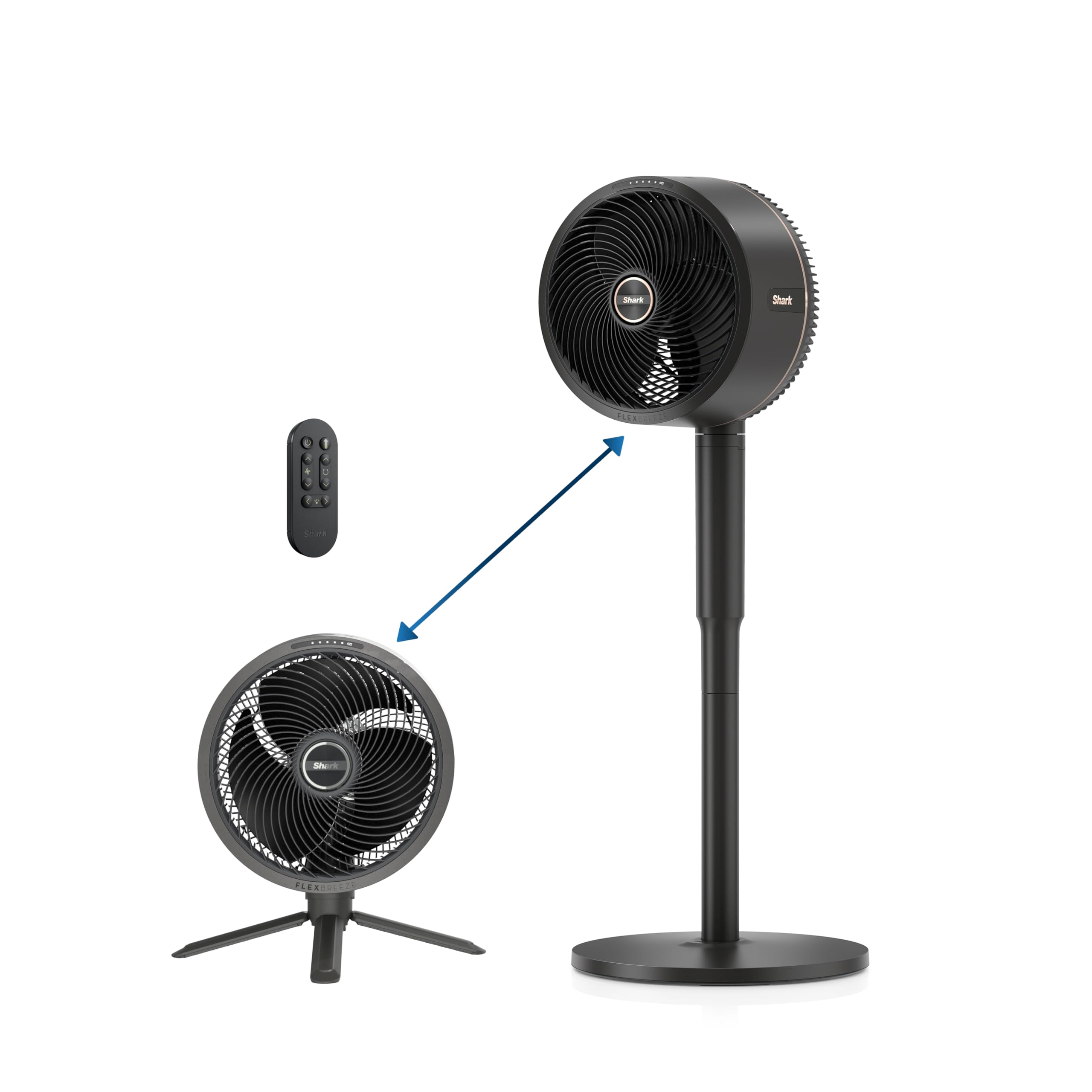 Fan Shark Flexbreeze Fa202 Para Interiores Y Exteriores Con Cable E Inalámbrico - Venta Internacional.