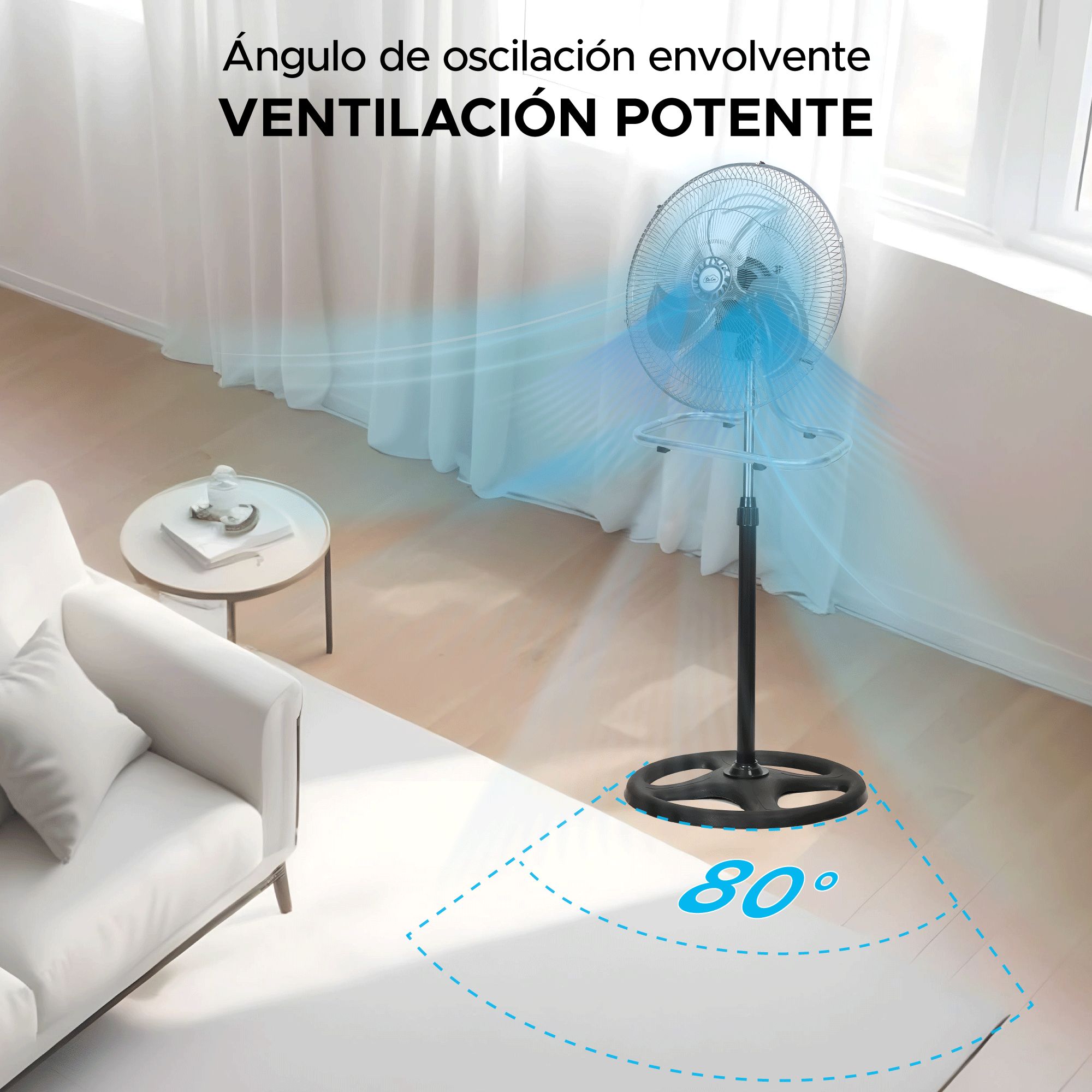 Foto 6 pulgar | Set De 2 Ventiladores Sky Care 3 En 1 De 18''