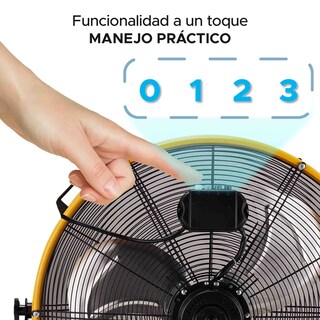 Foto 4 | Ventilador Industrial De Tambor Sky Care 24'' Color Amarillo 3 Aspas De Metal