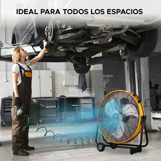 Foto 8 | Ventilador Industrial De Tambor Sky Care 24'' Color Amarillo 3 Aspas De Metal