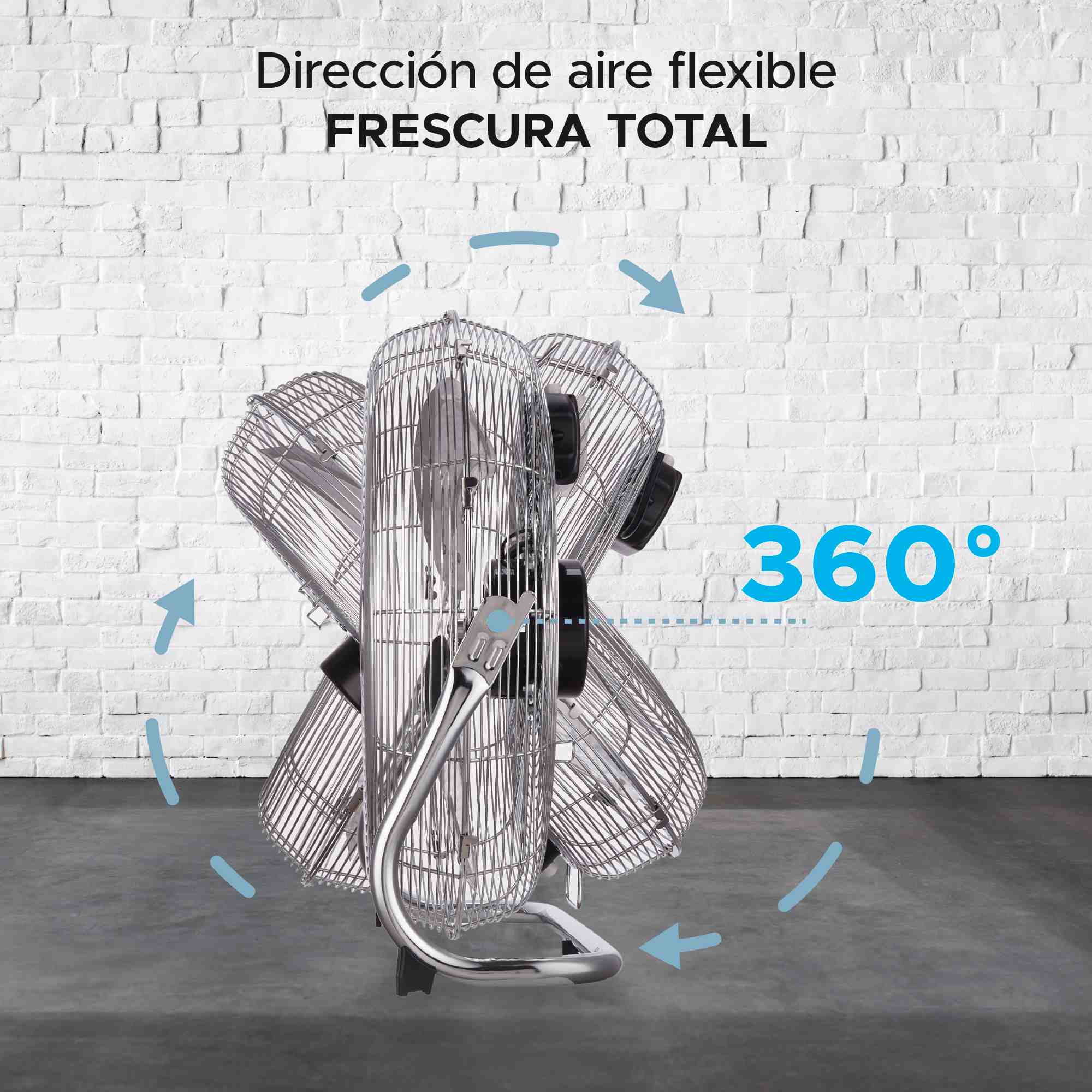 Foto 6 pulgar | Ventilador Industrial De Piso Sky Care 20  Metálico – 3 Velocidades