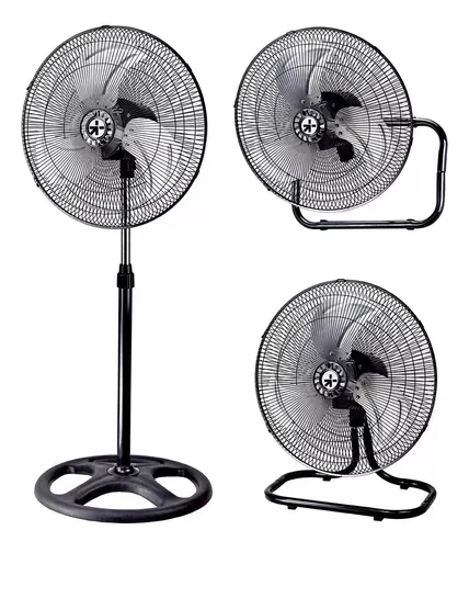 Foto 1 | Ventilador Xtellar 18 Pedestal Piso Pared 3 En 1 Aspas Metálica Estructura Negro