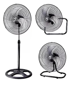 Foto 1 | Ventilador Xtellar 18 Pedestal Piso Pared 3 En 1 Aspas Metálica Estructura Negro