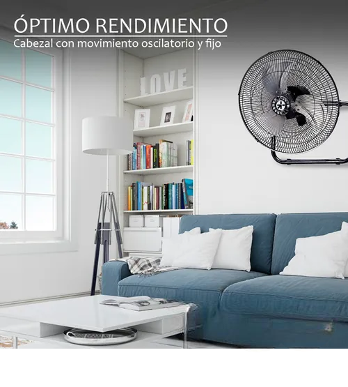 Foto 4 pulgar | Ventilador Xtellar 18 Pedestal Piso Pared 3 En 1 Aspas Metálica Estructura Negro