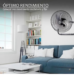 Foto 3 | Ventilador Xtellar 18 Pedestal Piso Pared 3 En 1 Aspas Metálica Estructura Negro
