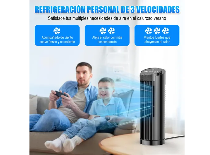 Foto 5 pulgar | Ventilador Xtellar De Torre Oficina Hivento Portátil Con Oscilación