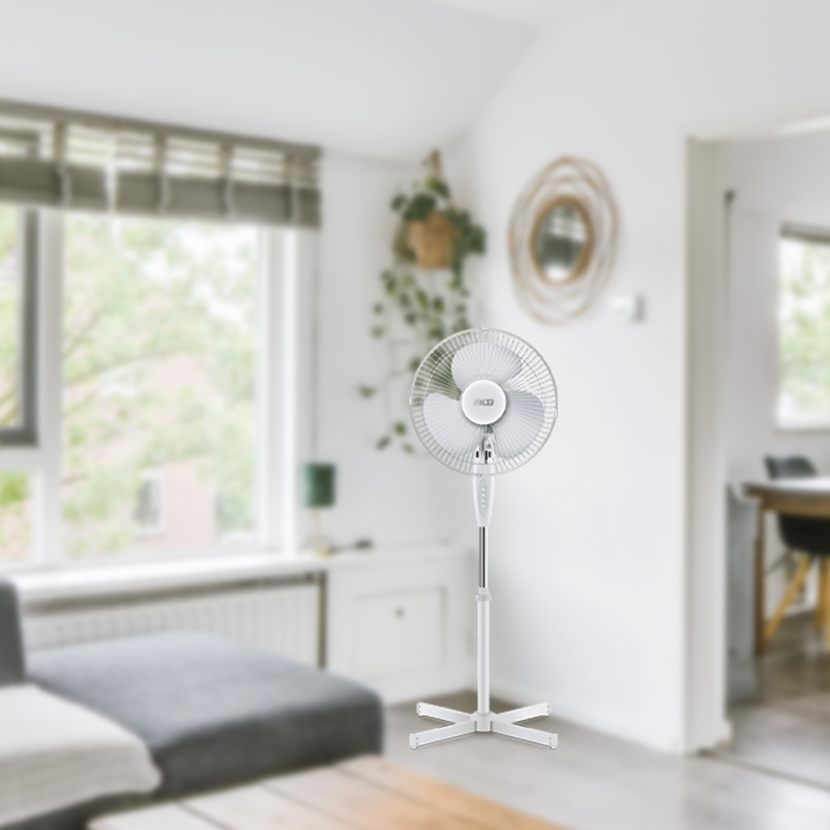 Foto 5 pulgar | Ventilador Pedestal Aksi 16 Pulgadas 3 Velocidades