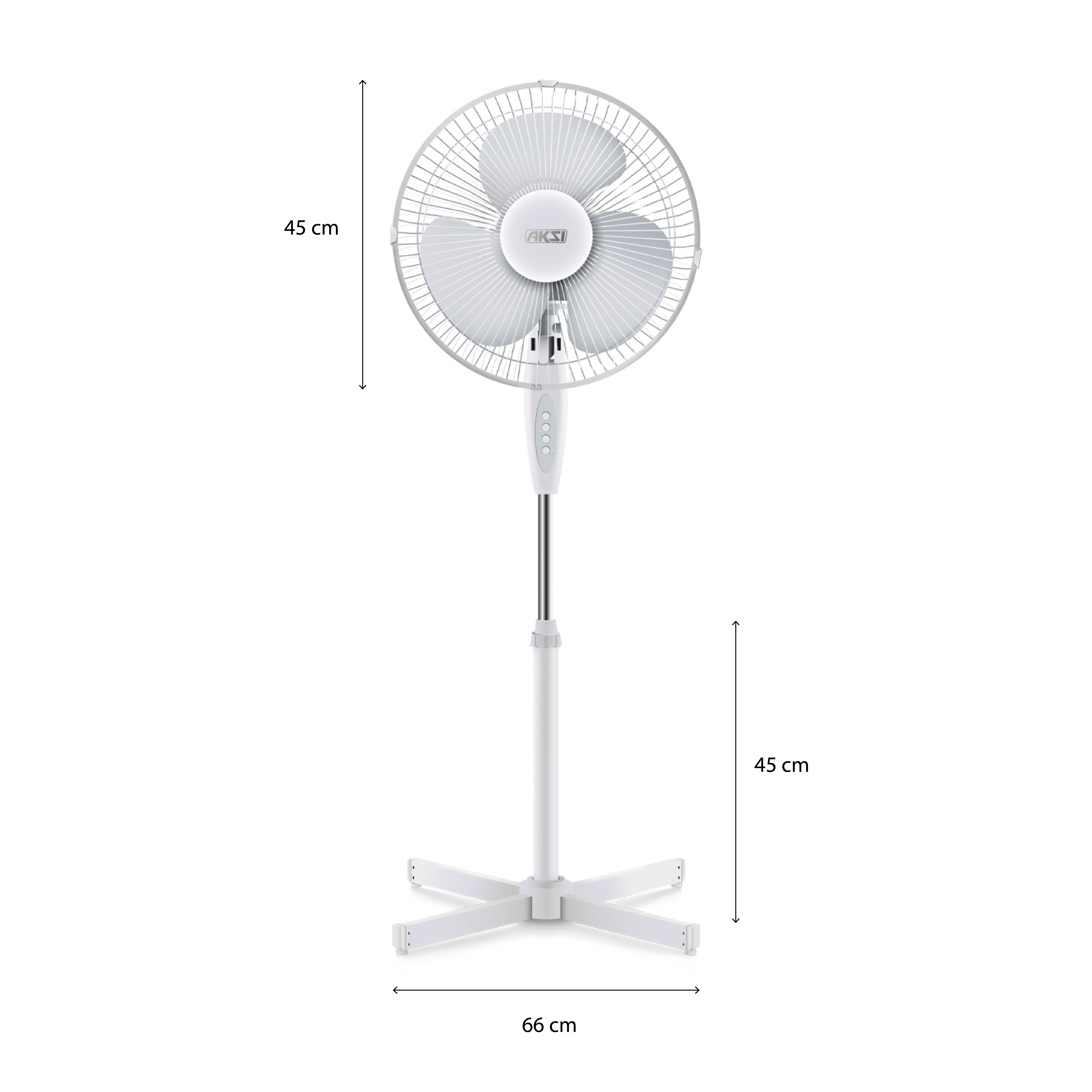 Foto 6 pulgar | Ventilador Pedestal Aksi 16 Pulgadas 3 Velocidades