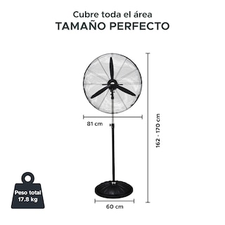 Foto 2 | Ventilador Industrial De Pedestal Sky Care 30'' Negro