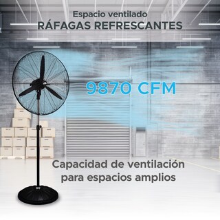 Foto 3 | Ventilador Industrial De Pedestal Sky Care 30'' Negro