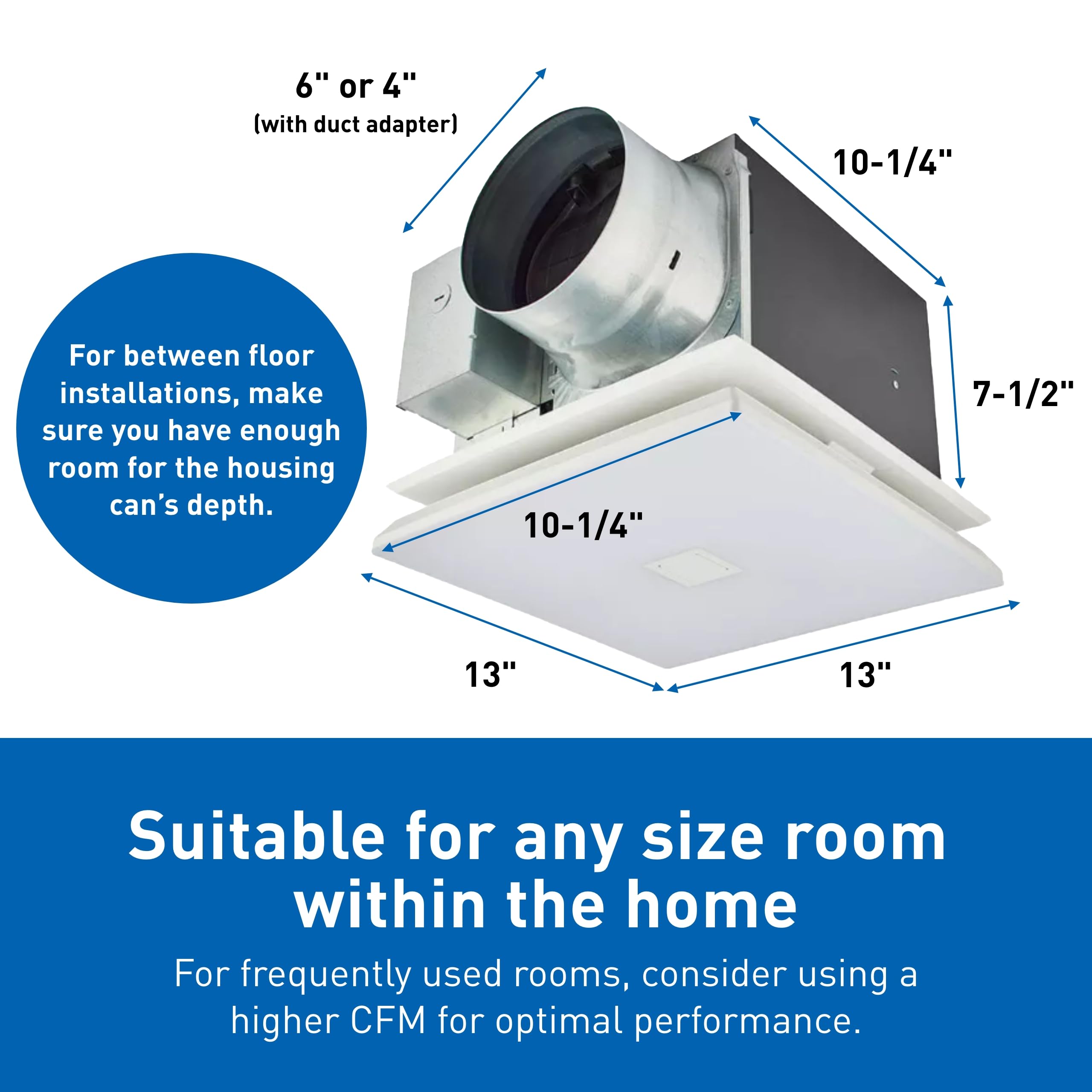 Foto 4 pulgar | Ventilador De Escape Panasonic Whispergreen Select Fv-0511vksl3k 30-110 M³/h - Venta Internacional.