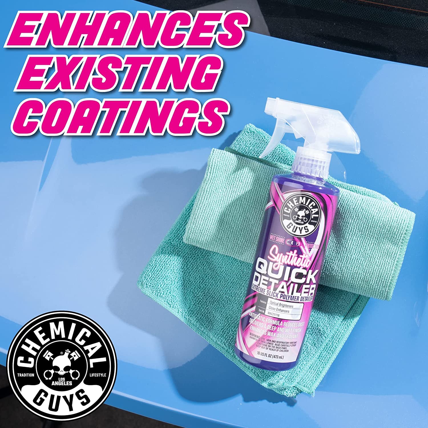 Foto 3 pulgar | Quick Detailer Chemical Guys Wac2111602 Sintético, 480 Ml (paquete De 2) - Venta Internacional.