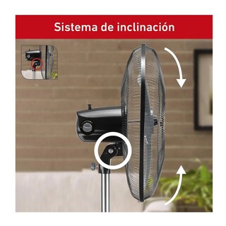 Foto 3 | Ventilador 55 Cm / 22'' Malla Metálica Pedestal 95w Tefal