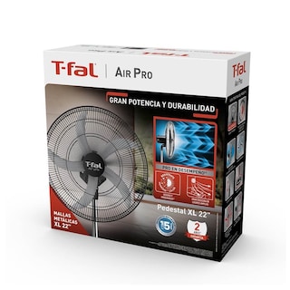 Foto 5 | Ventilador 55 Cm / 22'' Malla Metálica Pedestal 95w Tefal
