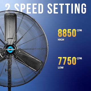 Foto 3 | Ventilador Eléctrico De Pedestal Tornado De 30 Pulgadas Comercial A Prueba De Agua - Venta Internacional.