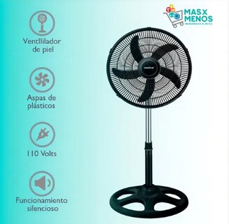 Foto 4 | Ventilador De Pedestal American 7418 18 Pul 5 Aspas 3 Vel 1.3 Mt Negro