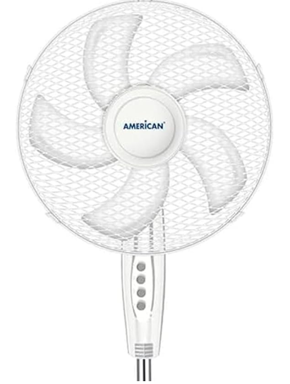 Foto 5 pulgar | Ventilador De Pedestal American 7316 16 Pul 5 Aspas 3 Vel 1.25 Mt Blanco
