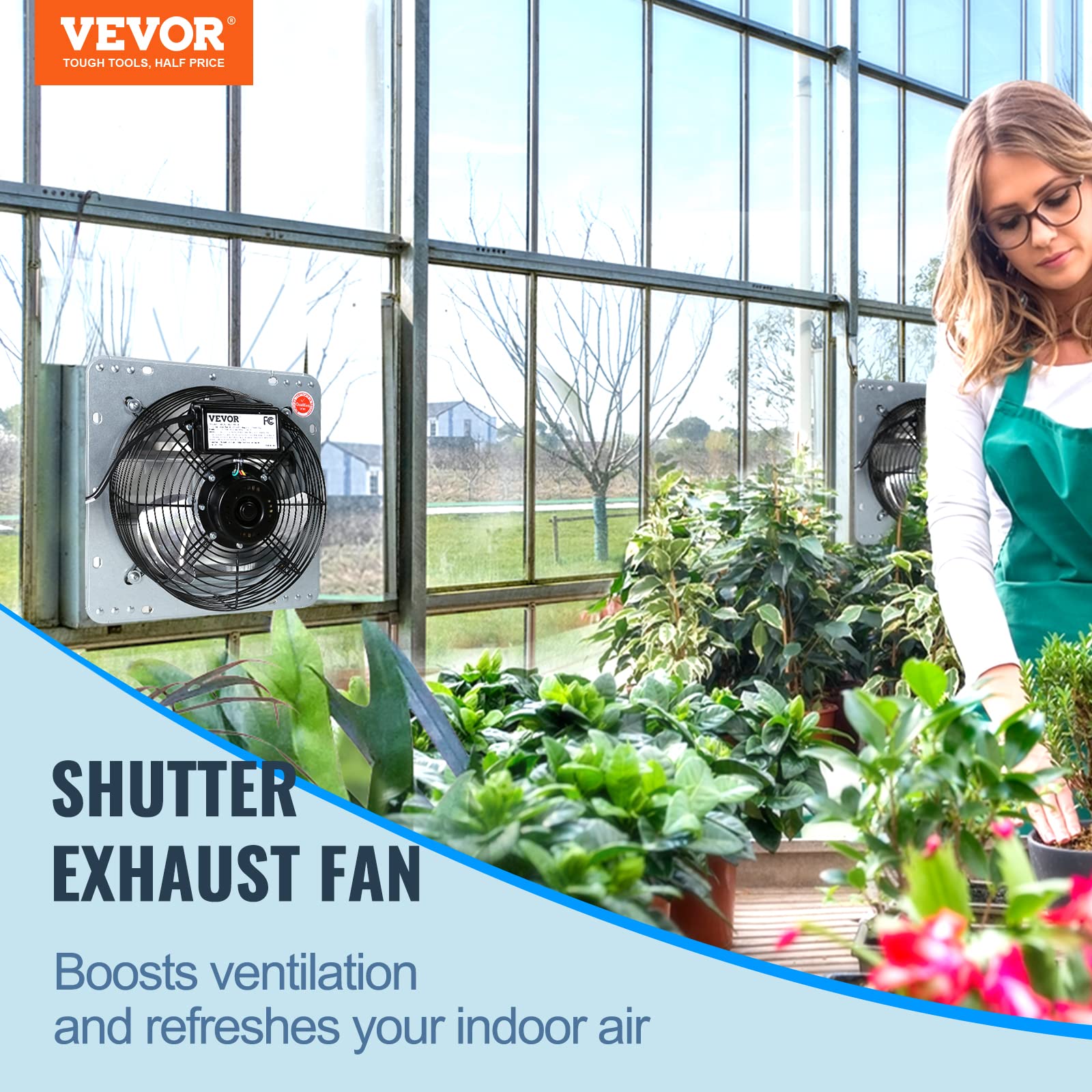 Foto 3 pulgar | Ventilador De Escape Vevor, 30 Cm, Alta Velocidad, 1000 M³/h, Soporte De Pared - Venta Internacional.