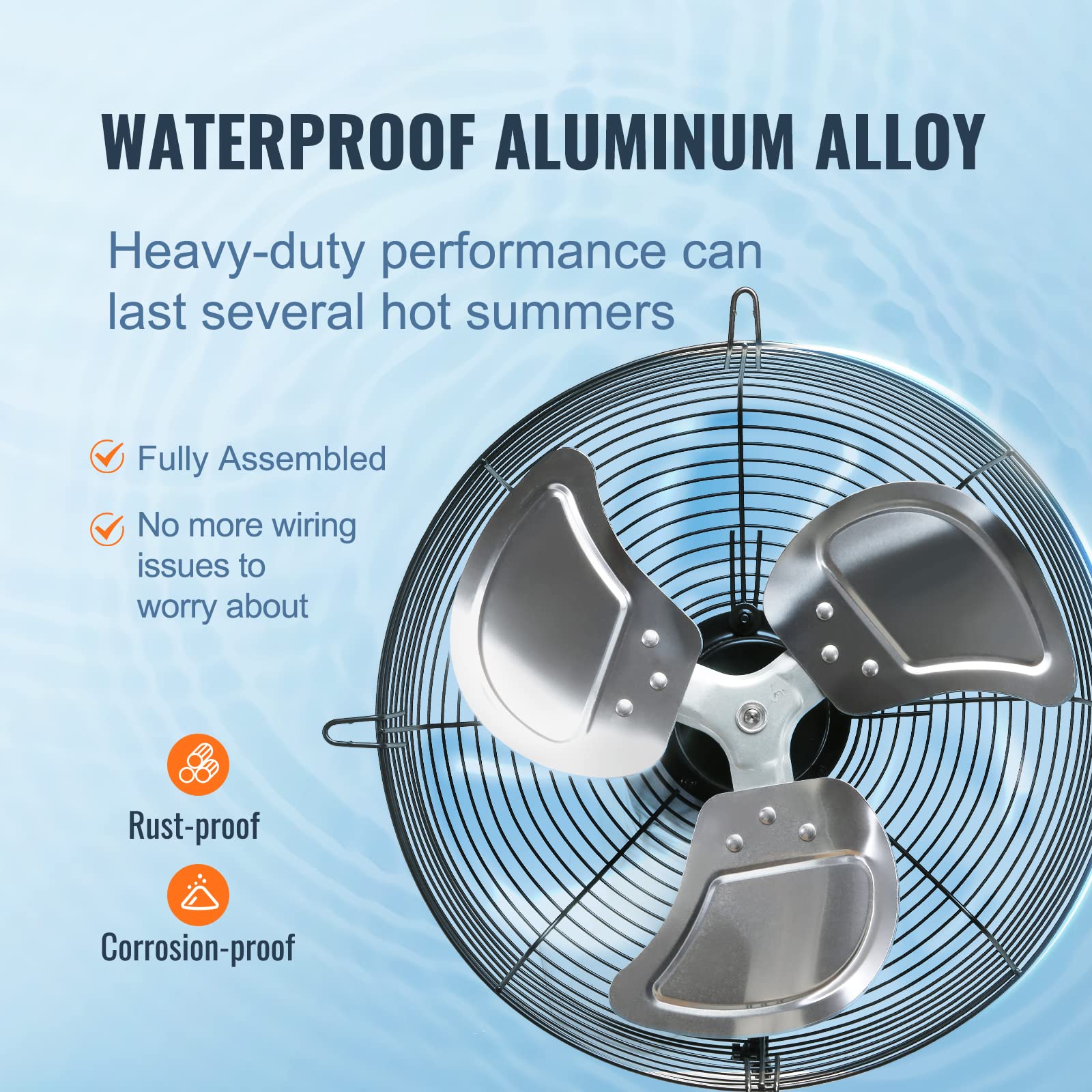 Foto 4 | Ventilador De Escape Vevor, 30 Cm, Alta Velocidad, 1000 M³/h, Soporte De Pared - Venta Internacional.