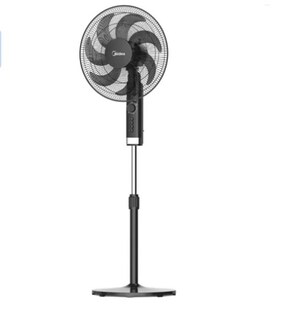 Foto 2 | Ventilador Midea Pedestal Mfa164mb 16 Pul 7 Aspas Con Temporizador Negro