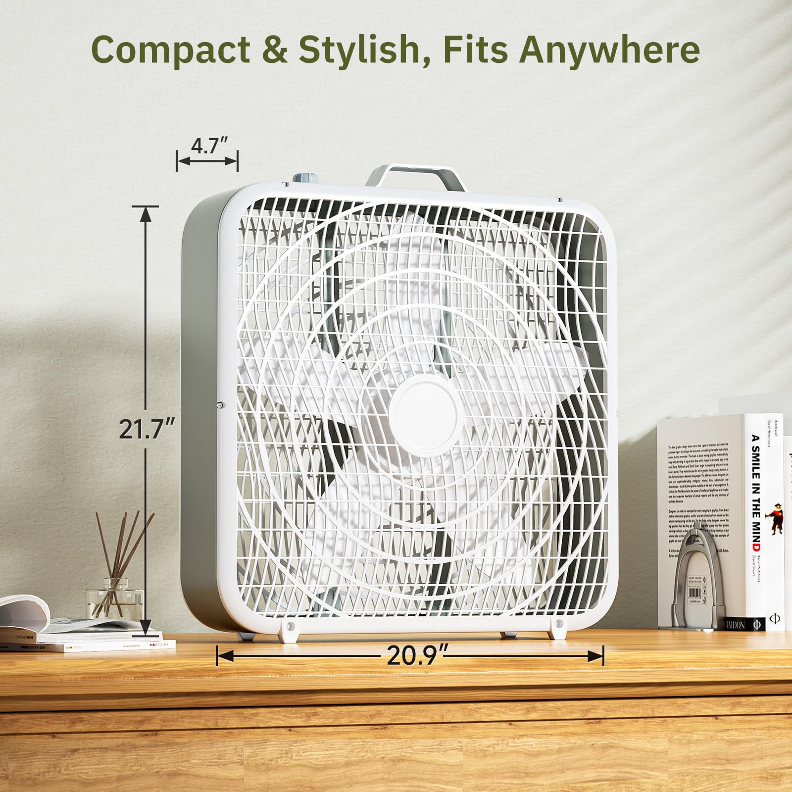 Foto 8 pulgar | Box Fan Simple Deluxe, 20 Pulgadas, 3 Velocidades, Blanco, Paquete De 2 - Venta Internacional.