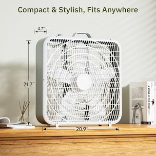 Foto 7 | Box Fan Simple Deluxe, 20 Pulgadas, 3 Velocidades, Blanco, Paquete De 2 - Venta Internacional.