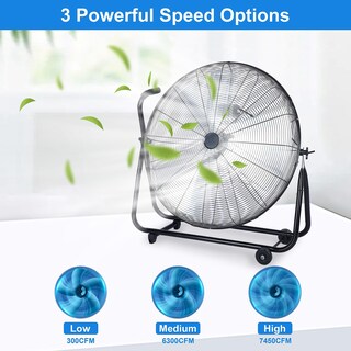 Foto 2 | Ventilador De Piso Simple Deluxe Dynamic De 30 Pulgadas Con Roll Booster - Venta Internacional.