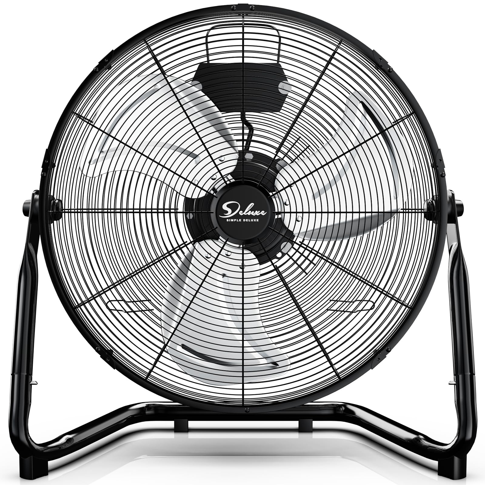 Foto 2 pulgar | Ventilador De Suelo Simple Deluxe, 50 Cm, 3 Velocidades, Alta Velocidad, Negro - Venta Internacional.