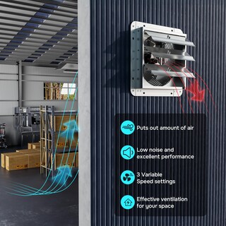 Foto 5 | Ventilador De Escape Con Persiana Montado En La Pared Ipower De Aluminio De 18 Pulgadas - Venta Internacional.