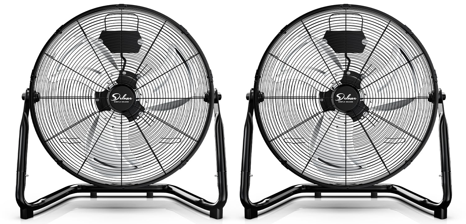 Foto 1 | Ventilador De Suelo Simple Deluxe, 30 Cm, 3 Velocidades, Metal De Alta Velocidad, Negro - Venta Internacional.