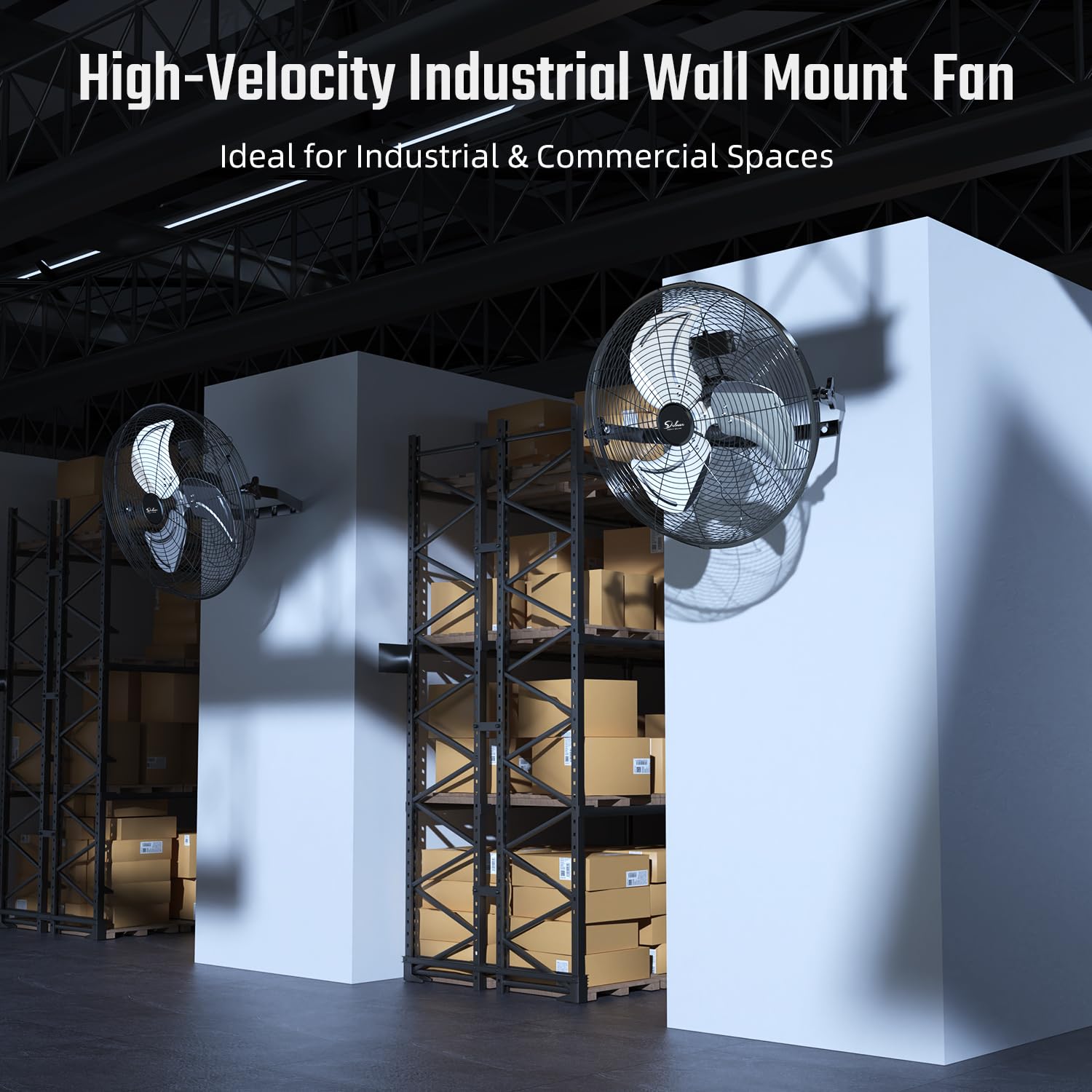 Foto 2 | Ventilador Industrial De Montaje En Pared Simple Deluxe De 18 Pulgadas De Alta Velocidad - Venta Internacional.