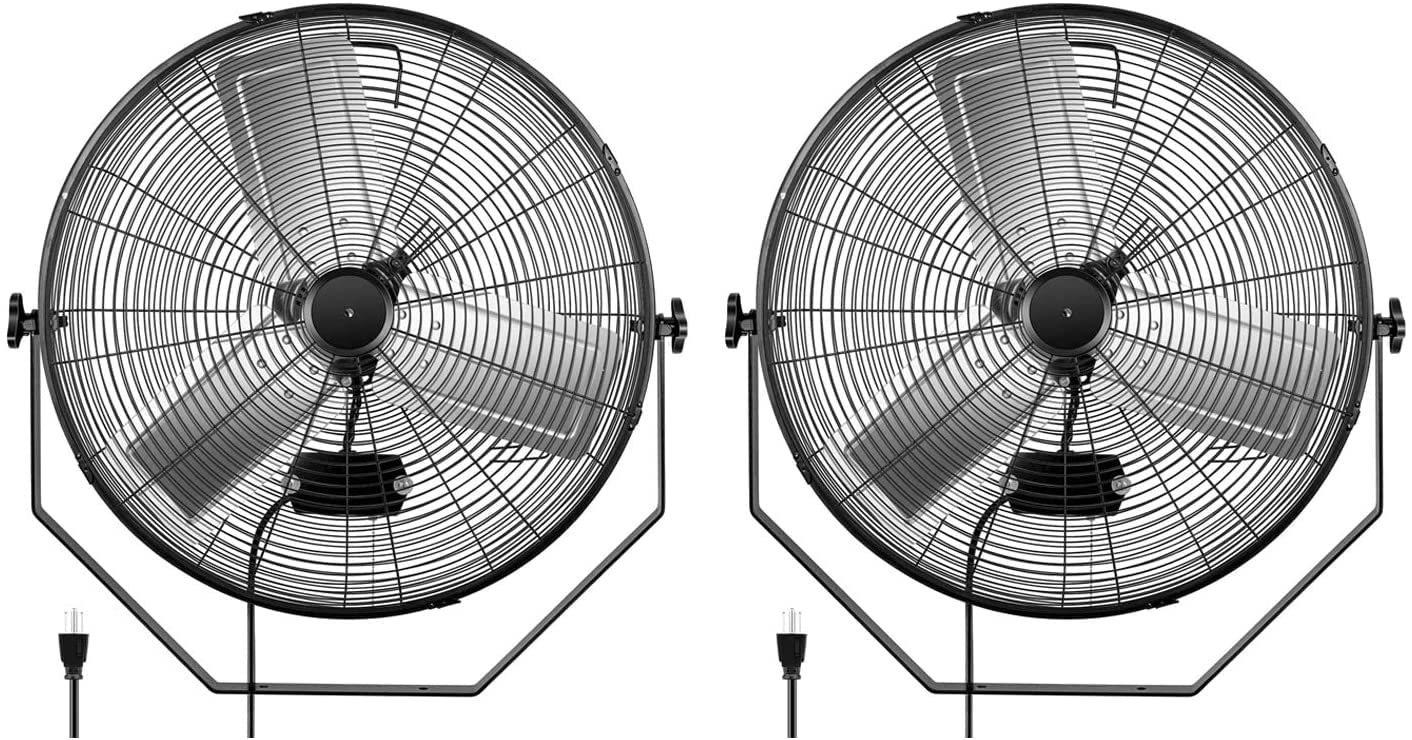 Foto 2 pulgar | Ventilador Industrial De Montaje En Pared Simple Deluxe De 24 Pulgadas, Negro - Venta Internacional.