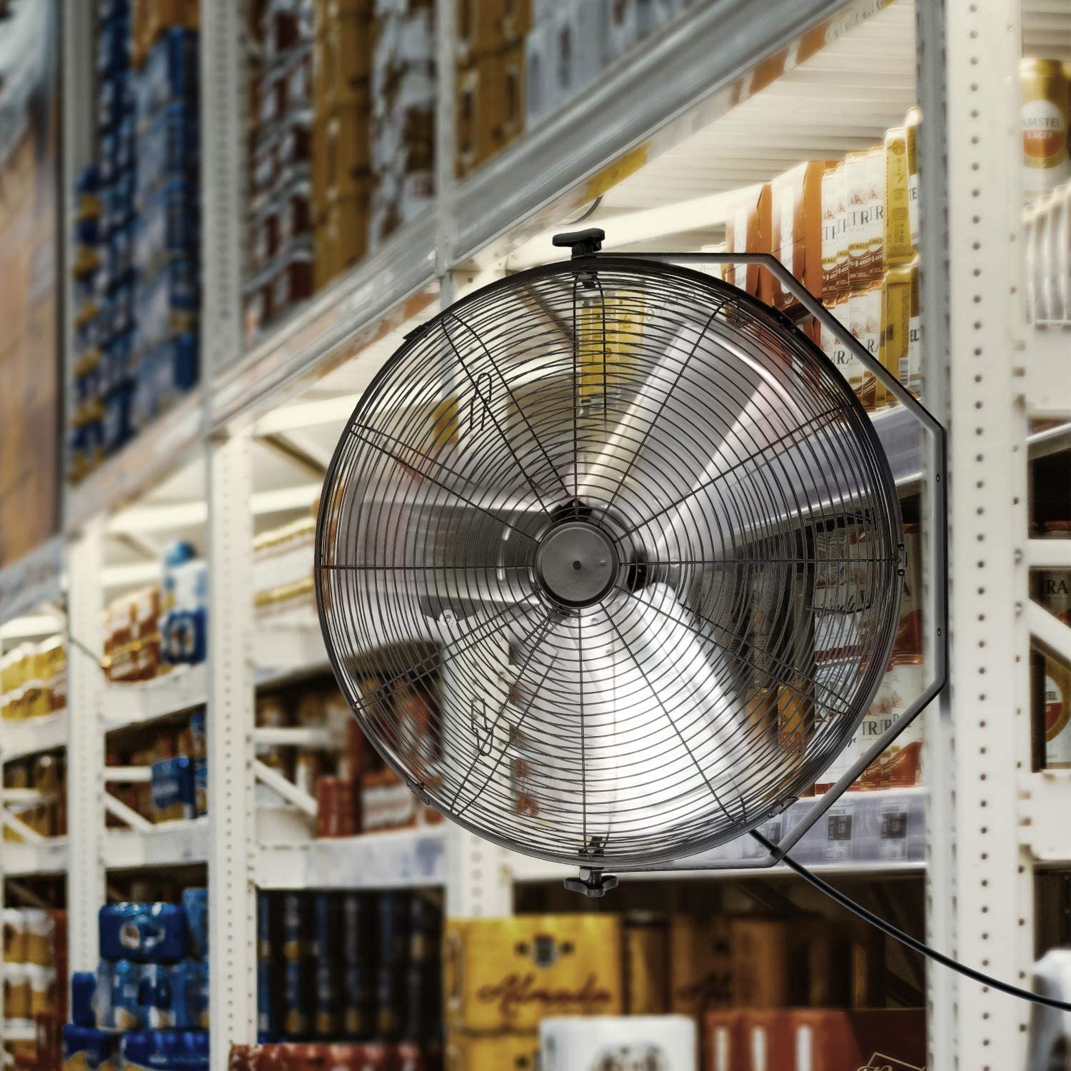 Foto 5 | Ventilador Industrial De Montaje En Pared Simple Deluxe De 24 Pulgadas, Negro - Venta Internacional.