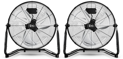 Foto 1 | Ventilador De Piso Simple Deluxe, 20 Pulgadas, 3 Velocidades, Alta Velocidad, Negro - Venta Internacional.
