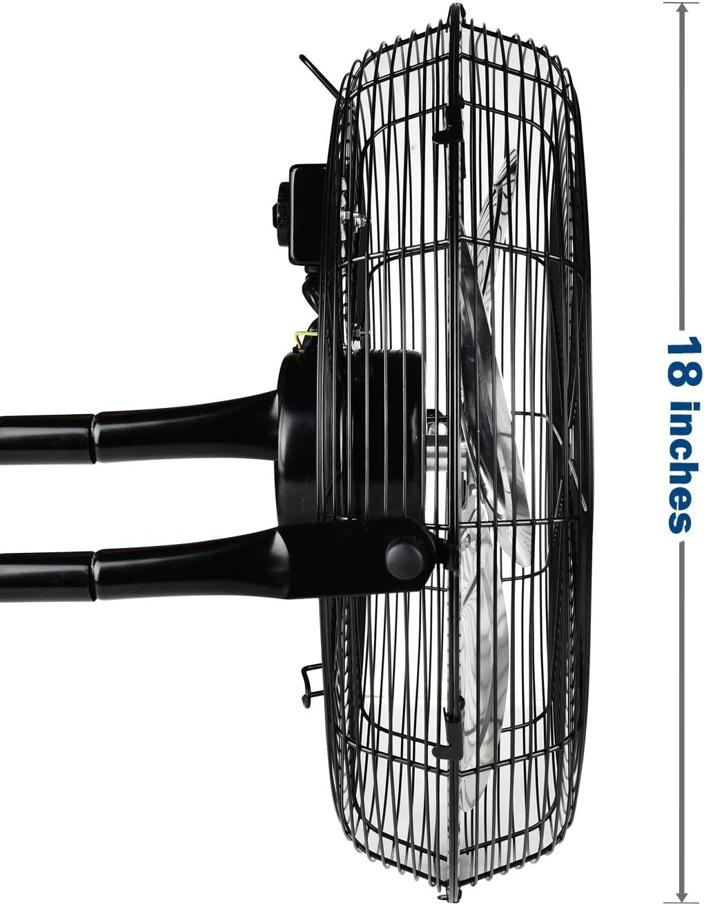 Foto 4 pulgar | Ventilador De Piso Simple Deluxe, 18 Pulgadas, 3 Velocidades, Alta Velocidad, Negro - Venta Internacional.