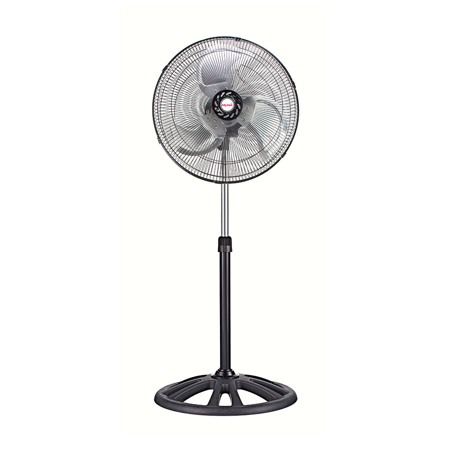 Ventilador Mytek 3397 Pedestal 18 Pul  3 Vel Metal Industrial Negro