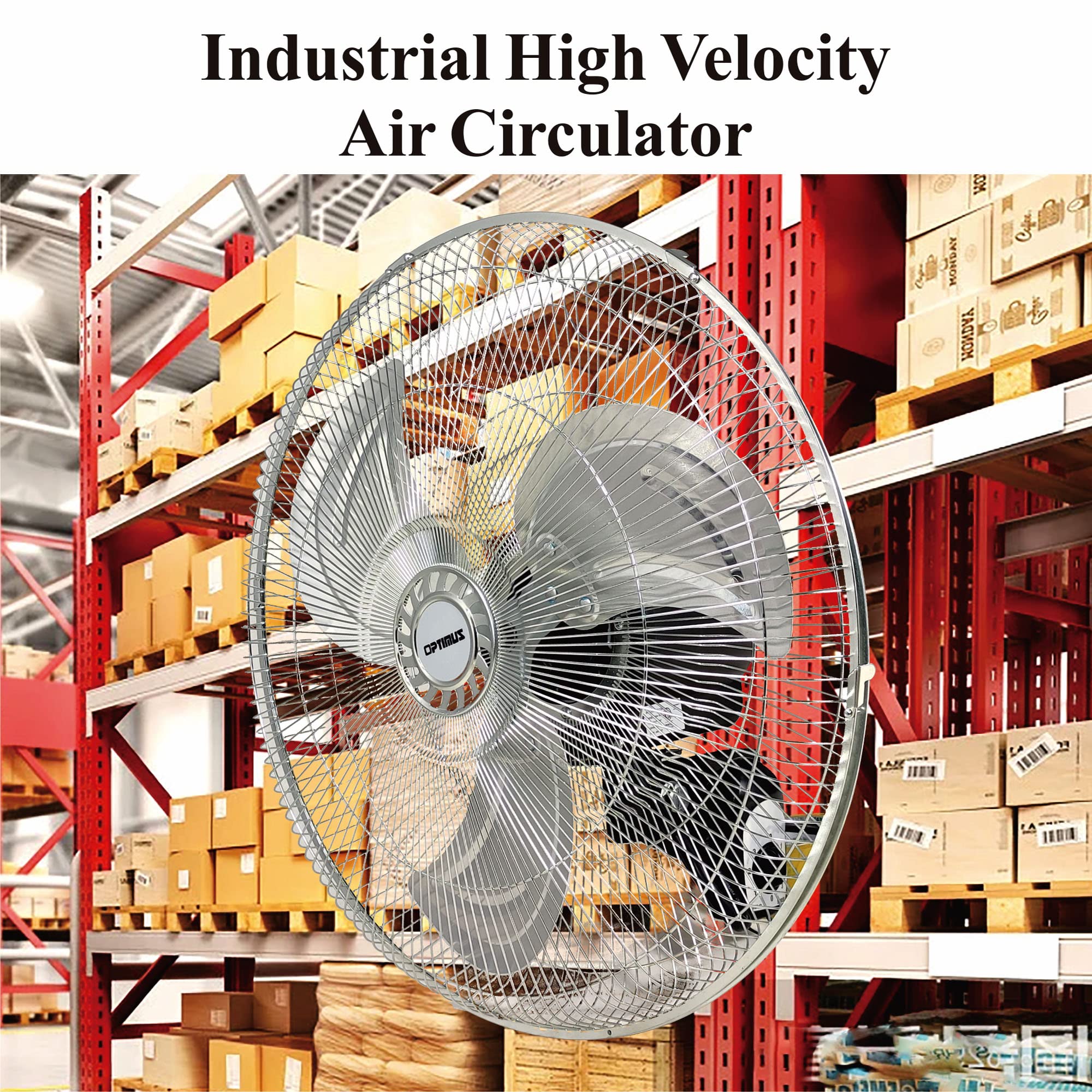Foto 2 | Ventilador De Pared Optimus F-4187 18 De Grado Industrial De Alta Velocidad - Venta Internacional.