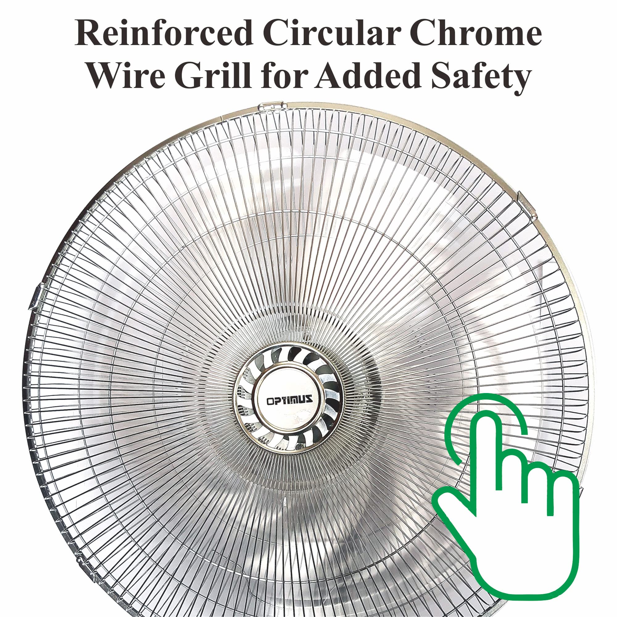 Foto 5 pulgar | Ventilador De Pared Optimus F-4187 18 De Grado Industrial De Alta Velocidad - Venta Internacional.