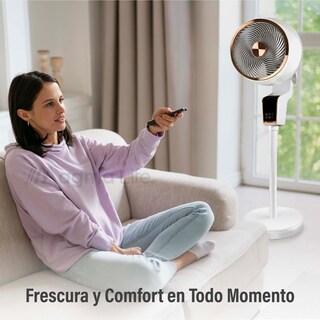 Foto 4 | Magma Life Ventilador De Pedestal 50w, Control Remoto, Pantalla Led, 3 Velocidades, Temporizador 12h, Difusor De