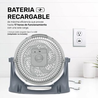Foto 4 | Ventilador Taurus Air2go De Piso Y Pared 10 Pul 3 Vel 6 Aspas Gris Con Blanco