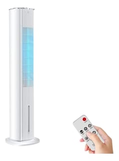 Foto 1 | Enfriador Ventilador Torre Portátil Veohaut Oscilación De60° Blanco 1.09m De Altura 6 Litros