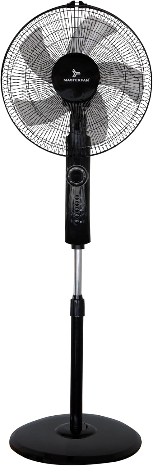 Foto 1 | Ventilador 16'' De Pedestal Ares Metal Color Negro Masterfan