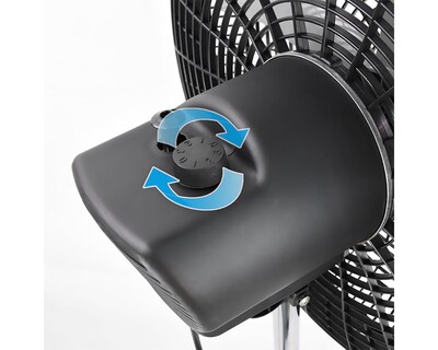 Foto 3 | Ventilador Mytek 3404 Pedestal 18 Pul 3 En 1 3 Vel 5 Aspas Plastico Negro
