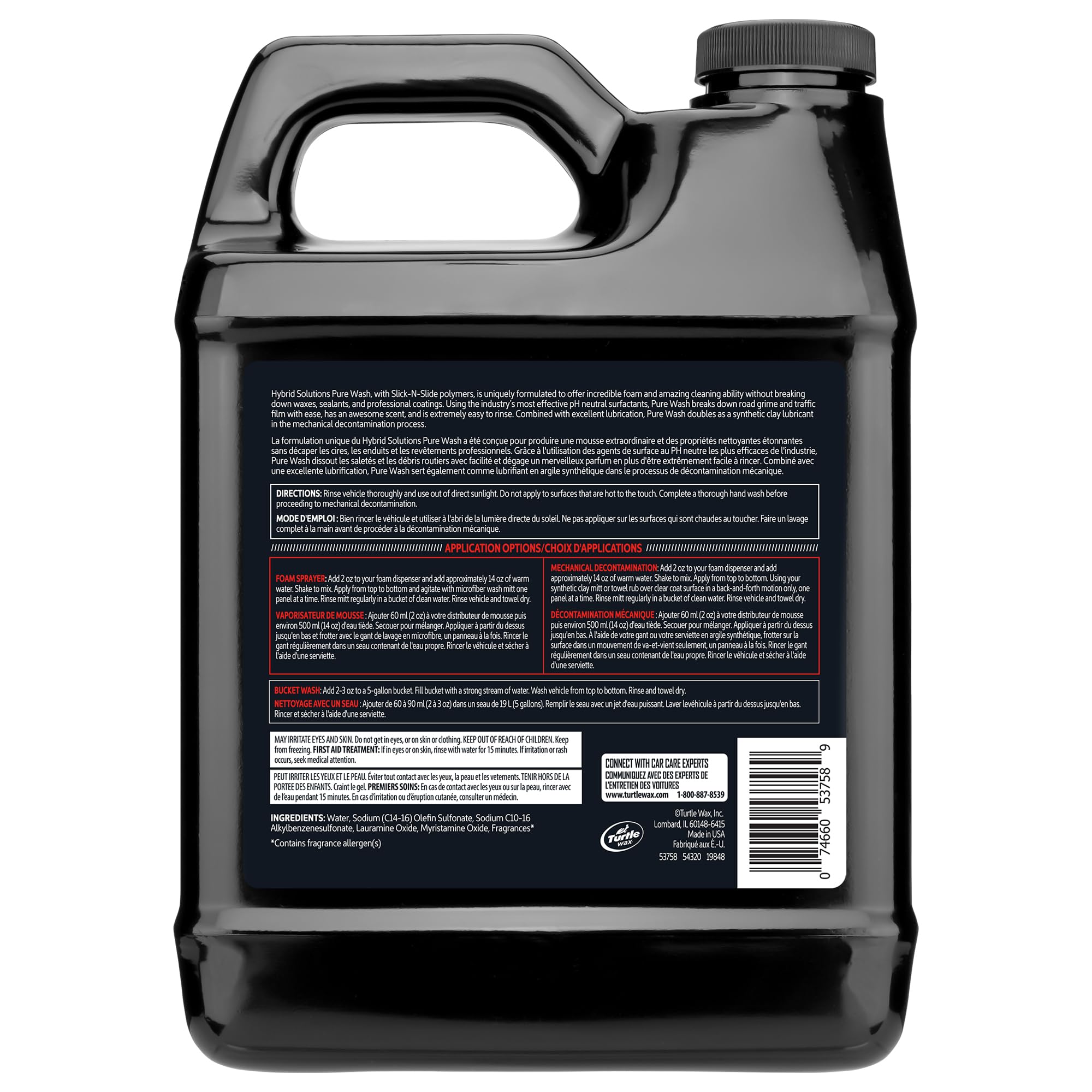 Foto 2 | Jabón Para Lavado De Autos Turtle Wax Hybrid Solutions, 1,89 L, Ph Neutro - Venta Internacional.