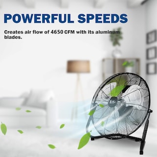 Foto 3 | Ventilador De Suelo Simple Deluxe, Metal De Alta Velocidad, 50 Cm, 3 Velocidades - Venta Internacional.